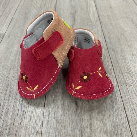 Pipit Flower Apricot Camel Suede Walkers - Picture 4 of 6